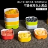 Melamine imitation porcelain square box, hot spring fruit plate, hotel and club snack box, self-service small hot pot, commercial tableware details Picture